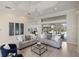 Bright living room with tile floors and views of the water, offering a relaxing atmosphere at 4334 Corso Venetia Blvd, Venice, FL 34293