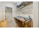 Utility space with shelving and a workbench at 4334 Corso Venetia Blvd, Venice, FL 34293