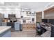 Modern kitchen adjacent to desk space, offering lots of storage at 976 Great Falls Nw Ter, Port Charlotte, FL 33948