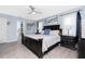 Comfortable main bedroom with a ceiling fan and neutral colors at 976 Great Falls Nw Ter, Port Charlotte, FL 33948