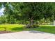 Scenic backyard view featuring a mature tree with a charming tree swing, creating a relaxing outdoor space at 10810 Wheeler Pl, Punta Gorda, FL 33950
