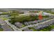 Aerial view showcasing the property within the community, with convenient access to the highway at 11105 Balfour E St, Venice, FL 34293