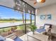 Inviting screened lanai offering picturesque lake and golf course views at 14081 Heritage Landing Blvd # 214, Punta Gorda, FL 33955