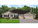 Charming single-story home featuring a manicured lawn, a two-car garage, and inviting curb appeal at 14277 Sanilac Ave, Port Charlotte, FL 33981