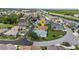 Real estate aerial view of property with canal view in a well-planned neighborhood at 1605 Palace Ct, Punta Gorda, FL 33980
