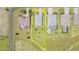 Aerial view of the property highlighting the large lot and surrounding neighborhood at 24348 Nicobar Ln, Punta Gorda, FL 33955