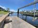 Water view with private dock, boat lift, and canal access at 2526 Brazilia Ct, Punta Gorda, FL 33950