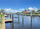 Waterfront view of canal with docks and lifts for boating at 2526 Brazilia Ct, Punta Gorda, FL 33950