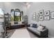 Sitting area featuring comfortable seating and built in shelves at 25462 Shore Dr, Punta Gorda, FL 33950