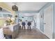 Inviting dining area with bar seating, stylish lighting, and open layout at 26310 Rampart Blvd # 504, Punta Gorda, FL 33983