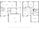 Comprehensive floor plans for both levels, providing a detailed layout of the home's structure at 2736 Suncoast Lakes Blvd, Punta Gorda, FL 33980
