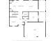 Detailed floor plan of the first floor, showcasing the kitchen, living spaces, and garage at 2736 Suncoast Lakes Blvd, Punta Gorda, FL 33980