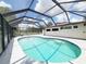 Screened-in pool area with bright blue water and tile trim, blending indoor comfort and outdoor leisure at 3456 Highlands Rd, Punta Gorda, FL 33983