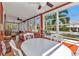 Spacious sunroom features a dining set, comfortable seating, and abundant natural light at 415 W Marion Ave, Punta Gorda, FL 33950