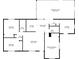 Detailed floor plan showcasing the layout of the home, including room dimensions at 8513 Heister St, Punta Gorda, FL 33982
