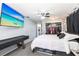 This main bedroom features a large closet and TV for easy viewing at 8513 Heister St, Punta Gorda, FL 33982
