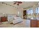 Spacious main bedroom with private access to outdoor kitchen and pool at 1323 Mineo Dr, Punta Gorda, FL 33950