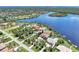 Captivating aerial view of waterfront properties with stunning bay access and tropical landscaping at 17509 Ohara Dr, Port Charlotte, FL 33948