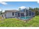 This is a screened-in backyard pool, a private oasis blending relaxation with outdoor enjoyment, all set under a bright, clear sky at 1762 Mincey Ter, North Port, FL 34286