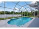 Private screened-in pool with cool water at 1762 Mincey Ter, North Port, FL 34286