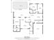 Detailed floor plan showcasing the home's layout with bedrooms, bathrooms, kitchen, living spaces, and pool at 2141 Rio De Janeiro Ave, Punta Gorda, FL 33983
