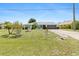 Inviting single-story home with manicured lawn and landscaping, complemented by a charming gray paved driveway at 2141 Rio De Janeiro Ave, Punta Gorda, FL 33983