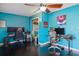 Spacious office with computer setups and blue accent walls at 2309 Conway Blvd, Port Charlotte, FL 33952