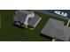 Aerial view of new construction waterfront property with a boat and canal access at 24317 Treasure Island Blvd, Punta Gorda, FL 33955