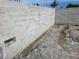 A newly built concrete block foundation is shown in a residential construction site at 24317 Treasure Island Blvd, Punta Gorda, FL 33955
