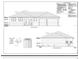 Front elevation showcasing the house's design, including windows, doors, and garage placement at 24317 Treasure Island Blvd, Punta Gorda, FL 33955