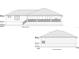 Elevation depicting the architectural style and design of the home's rear and side at 24317 Treasure Island Blvd, Punta Gorda, FL 33955
