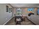 Dining room with wood floors, and cozy dining set at 27896 Arrowhead Cir, Punta Gorda, FL 33982