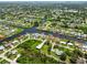 Beautiful aerial view of a waterfront community showcasing the winding canals and lush green landscapes at 4123 Rock Creek Dr, Port Charlotte, FL 33948