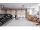 Spacious two car garage with epoxy flooring, ample storage and room for cars and projects at 437 South Dr, Punta Gorda, FL 33950