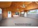 Spacious 580 sq ft enclosed porch/bonus room features vaulted wood ceilings and a jacuzzi at 5950 Cypress Grove Cir, Punta Gorda, FL 33982