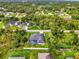 Enjoy the lush tree coverage surrounding this home and its screened in pool, viewed from above at 6444 Alhambra Ave, North Port, FL 34291