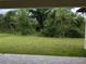 Backyard with lush green lawn surrounded by mature trees offering privacy at 136 Sequoyah Dr, Port Charlotte, FL 33954