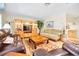 Cozy living room with comfortable seating, a wooden entertainment center, and natural lighting at 2131 Amanda Dr, Sarasota, FL 34232