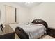 Bedroom with wood furniture, window and neutral paint at 2329 Como St, Port Charlotte, FL 33948