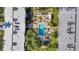 Aerial view showing community pool and surrounding complex at 2437 Harbor Blvd # 114, Port Charlotte, FL 33952