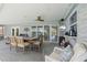 Outdoor patio with dining and lounging areas, ideal for entertaining at 2814 La Mancha Ct, Punta Gorda, FL 33950