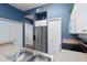 Galley kitchen with stainless steel appliances, ample counter space, and modern finishes at 5146 Northridge Rd # 305, Sarasota, FL 34238