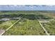 Expansive aerial view highlighting the property lines surrounded by dense trees and foliage at 8312 Acorn Blvd, Punta Gorda, FL 33982