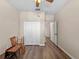 Empty bedroom featuring modern floors, neutral walls, and ample closet space at 10131 Winding River Rd, Punta Gorda, FL 33950