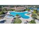 Aerial view of resort style community pool at 12425 Ghiberti Cir # 101, Venice, FL 34293