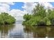 Scenic waterfront view surrounded by lush greenery at 161 Danforth Dr, Punta Gorda, FL 33980