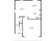 Detailed first floor floor plan showcasing the layout with room dimensions at 17032 Yellow Pine St, Wimauma, FL 33598