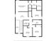 Detailed second floor floor plan showcasing the layout with room dimensions at 17032 Yellow Pine St, Wimauma, FL 33598