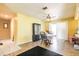 Open floor plan with dining area, view into living room at 20409 Emerald Ave, Port Charlotte, FL 33952