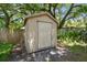 Exterior close up of storage shed at 2626 E 38Th Ave, Tampa, FL 33610